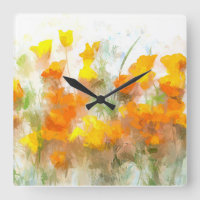 California Poppy Impressionistic Art