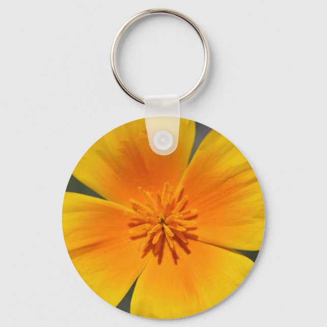 California Poppy Keychain (Front)