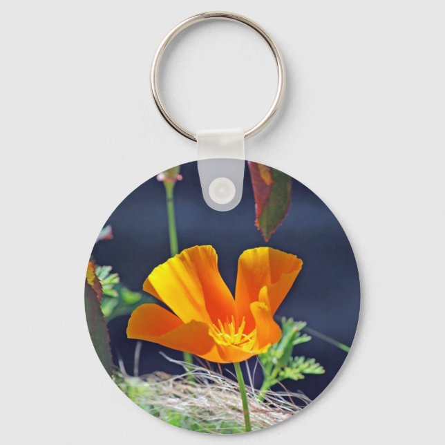 California Poppy Keychain (Front)