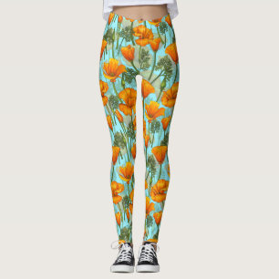 California poppy leggings