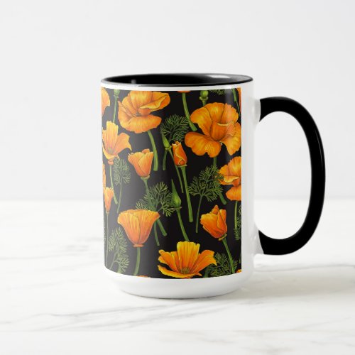 California poppy mug