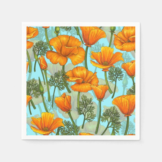 California poppy napkins (Front)