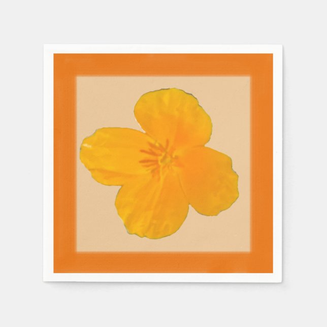 California Poppy Paper Napkin (Front)