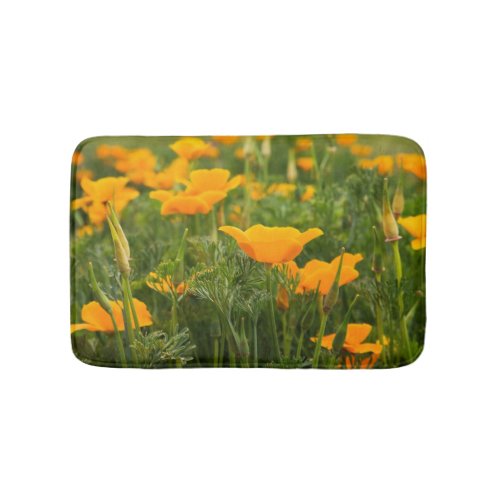 California Poppy Patch Photograph Bathroom Mat