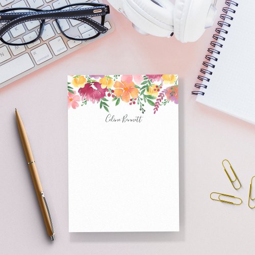 California Poppy Personalized Post_it Notes