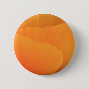 California Poppy Pinback Button