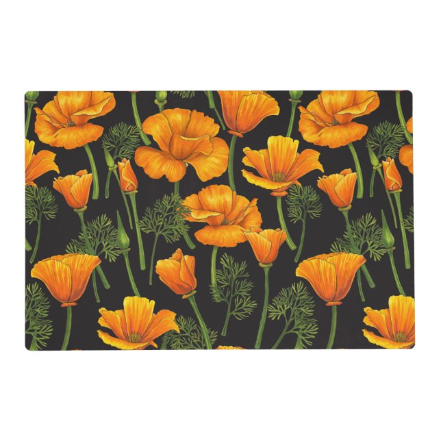 California poppy placemat (Front)