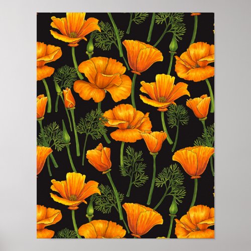 California poppy poster