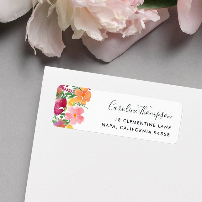 California Poppy Return Address Label (Creator Uploaded)