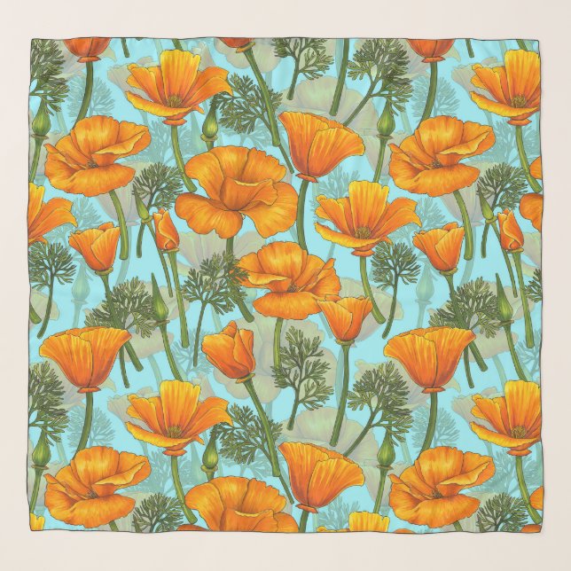 California poppy scarf (Front)