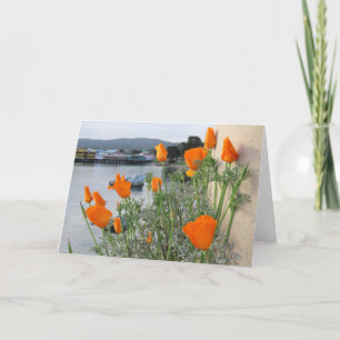 California Poppy Thank You Card