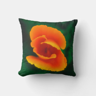 California Poppy Throw Pillow