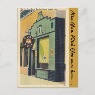 California, Port Hole Postcard
