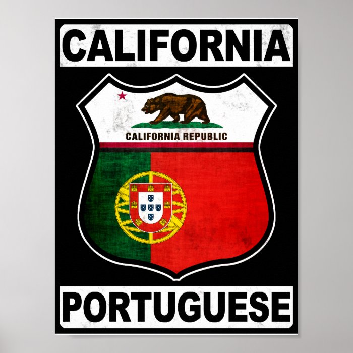 California Portuguese American Print