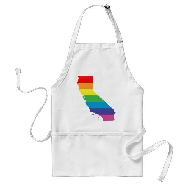 california pride. adult apron (Front)