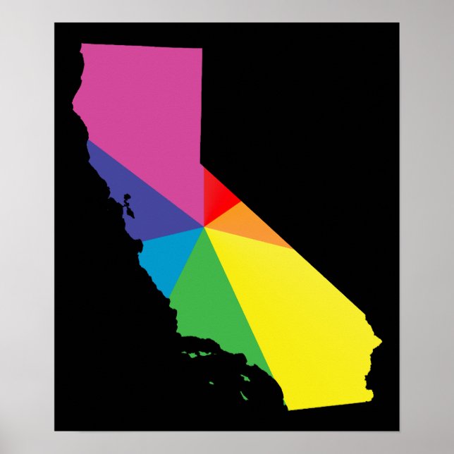 california pride. angled. poster (Front)