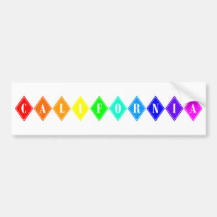 california pride. bumper sticker