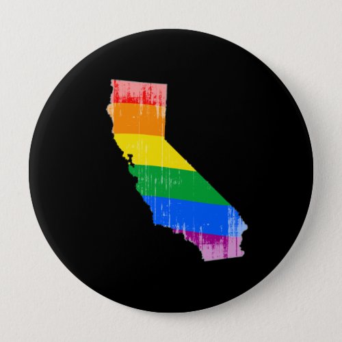 CALIFORNIA PRIDE _ DISTRESSED _png Pinback Button