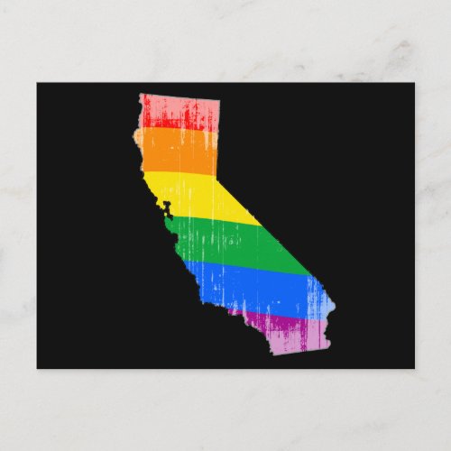 CALIFORNIA PRIDE _ DISTRESSED _png Postcard