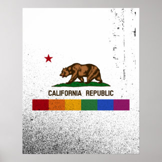 CALIFORNIA PRIDE FLAG -.png Poster