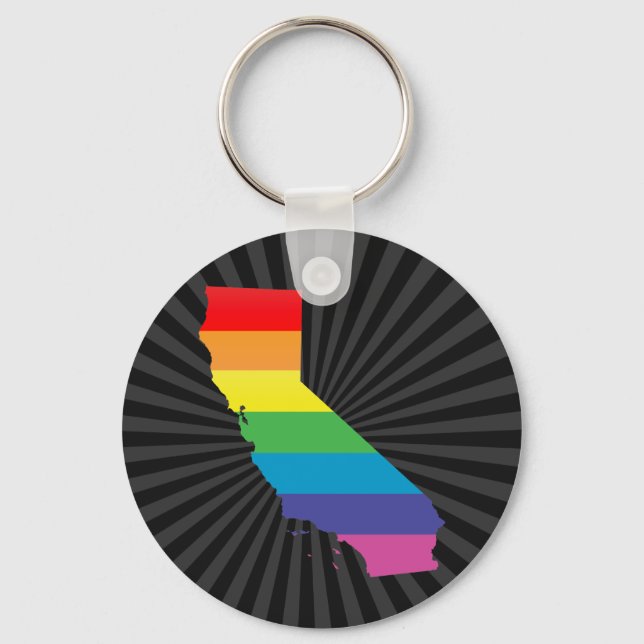 california pride. keychain (Front)
