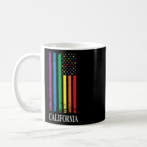 California Pride Month Pride Flag LGBT Community L Coffee Mug