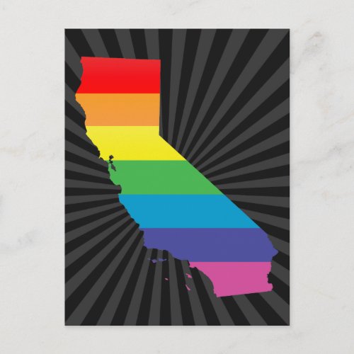california pride postcard