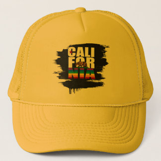 CALIFORNIA PRIDE WHITE TRUCKER HAT