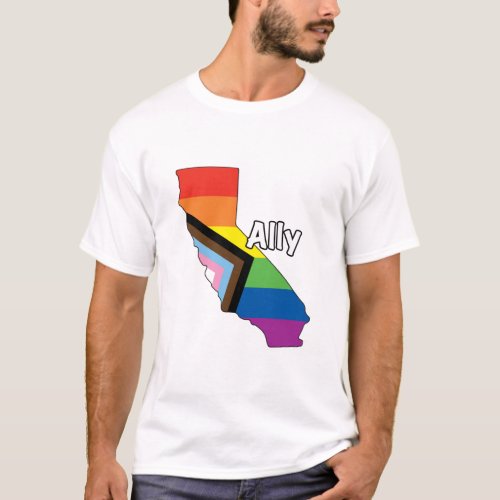 California Progress Flag Ally T_Shirt