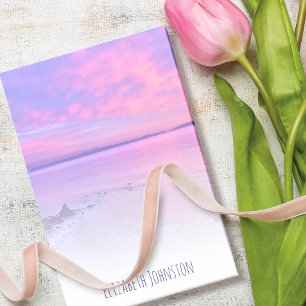 California Purple Pink Beach Sunset Photo Custom Post-it Notes