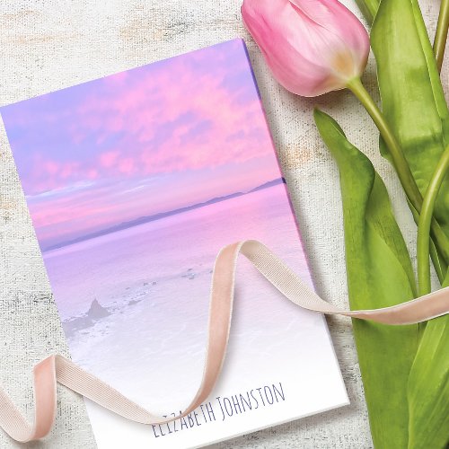 California Purple Pink Beach Sunset Photo Custom Post_it Notes