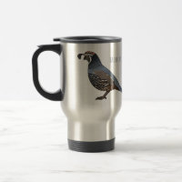California quail bird cartoon illustration 