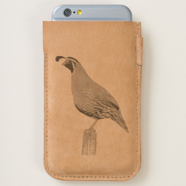 California Quail iPhone 6/6S Case (Back (Filled))