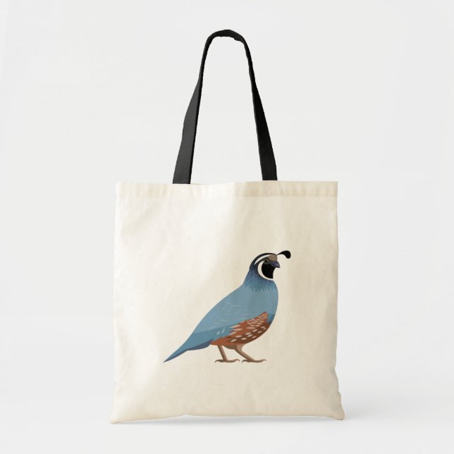 California Quail Tote Bag (Front)