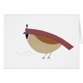 California Quail White Cards