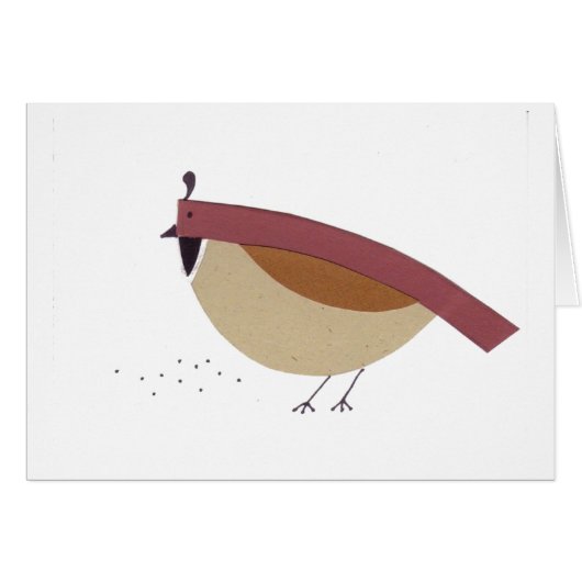 California Quail White Cards (Front Horizontal)