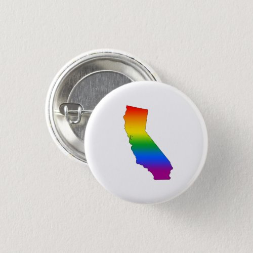 California Rainbow Pride Button