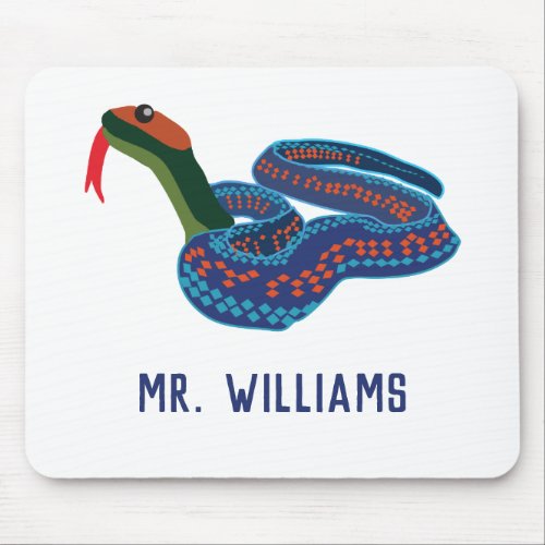 California Red Sided Garter Snake Personalized Mouse Pad