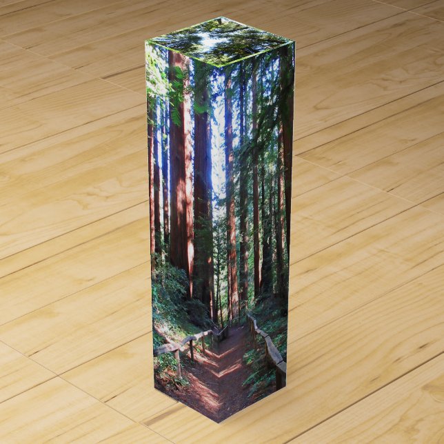 California Redwood Trail  Wine Box (Front)