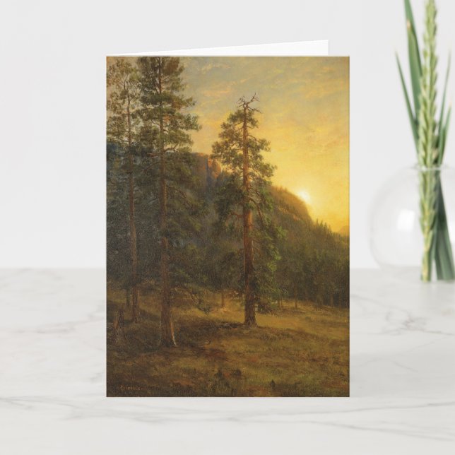 California Redwoods | Albert Bierstadt Card (Front)