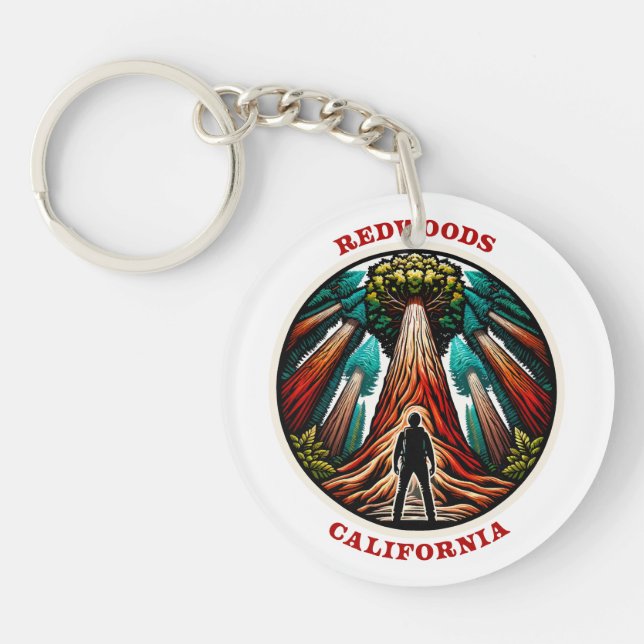 California Redwoods Keychain (Front)