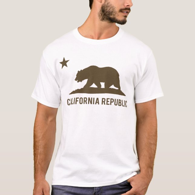 California Republic - Basic - Brown T-Shirt (Front)