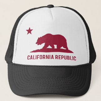 California Republic - Basic - Red Trucker Hat
