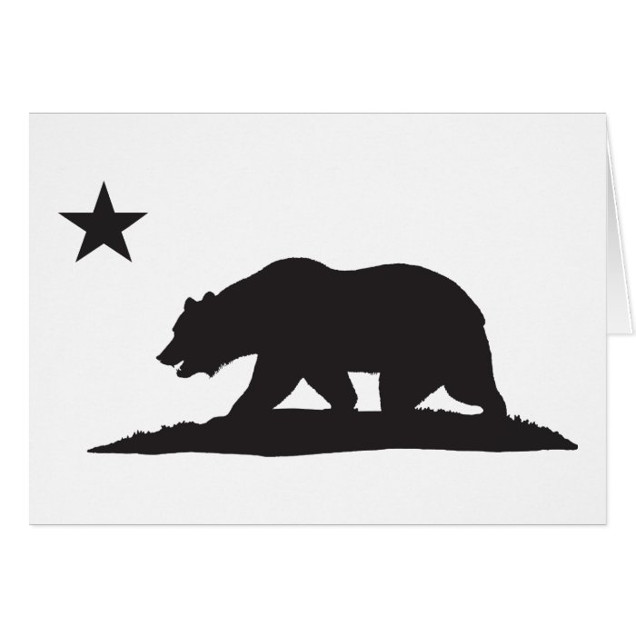 California Republic Bear   Black Cards