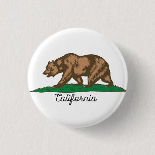 California Republic Bear Button