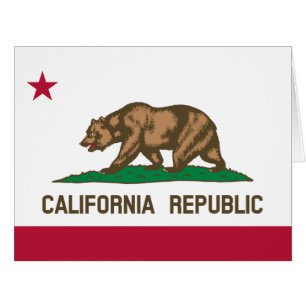 California Republic Bear Flag: Cali Golden State
