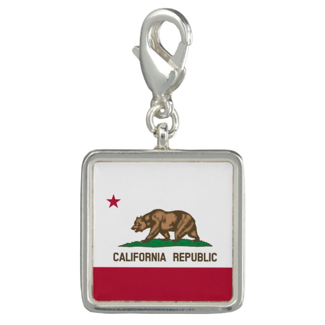 California Republic Bear Flag: Cali Golden State Charm (Front)