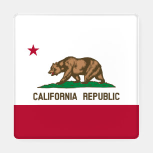 California Republic Bear Flag: Cali Golden State Coaster Set