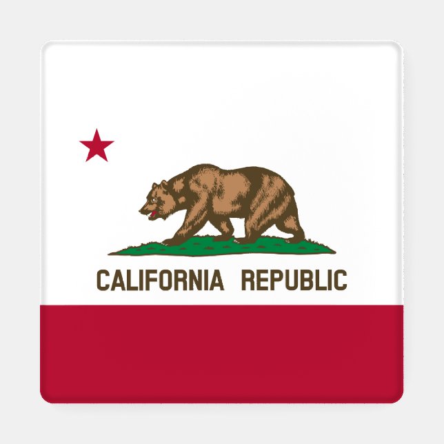 California Republic Bear Flag: Cali Golden State Coaster Set (Single)