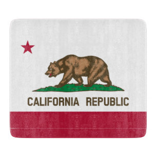 California Republic Bear Flag: Cali Golden State Cutting Board